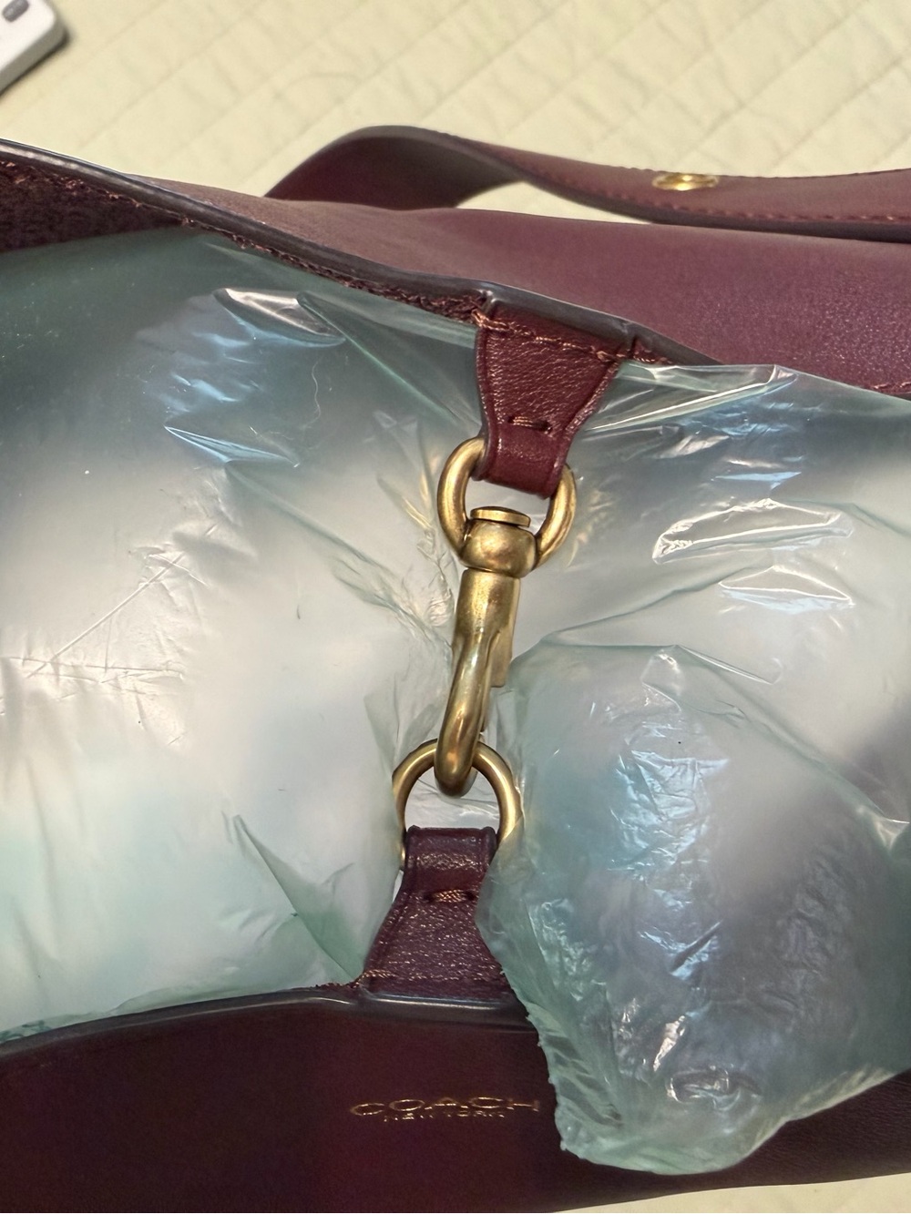 Coach Bleecker Bucket Bag - Merlot - Picture 8 of 9